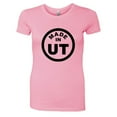 thumbnail image 1 of PleaseMeTees™ Womens From Born Made In Utah UT Logo Label Tag HQ Tee, 1 of 1