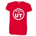 thumbnail image 1 of PleaseMeTees™ Womens From Born Made In Utah UT Logo Label Tag HQ Tee, 1 of 1