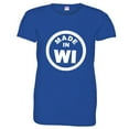 thumbnail image 1 of PleaseMeTees™ Womens From Born Made In Wisconsin WI Logo Label HQ Tee, 1 of 1