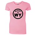 thumbnail image 1 of PleaseMeTees™ Womens From Born Made In Wyoming WY Logo Label HQ Tee, 1 of 1