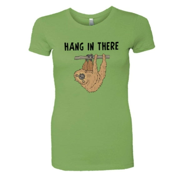PleaseMeTees™ Womens Hang In There Sloth HQ Tee