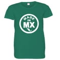 thumbnail image 1 of PleaseMeTees™ Womens Hecho Born Made In Mexico MX Logo Label HQ Tee, 1 of 1