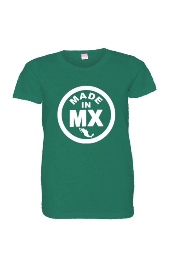 ™ Womens Hecho Born Made In Mexico MX Logo Label HQ Tee