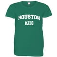thumbnail image 1 of PleaseMeTees™ Womens Houston 713 Area Code Distressed HQ Tee, 1 of 1