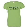 thumbnail image 1 of PleaseMeTees™ Womens I Ate Sum PI It Was Delicious Math Equation HQ Tee, 1 of 1