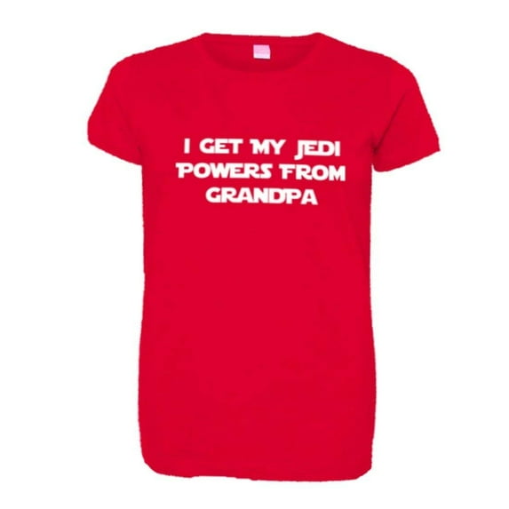 PleaseMeTees™ Womens I Get My Jedi Powers From Grandpa HQ Tee