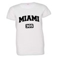 thumbnail image 1 of PleaseMeTees™ Womens Miami Florida 305 Area Code Distressed HQ Fashion Tee, 1 of 8