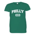 thumbnail image 1 of PleaseMeTees™ Womens Philly 215 Area Code Philadelphia Distressed Tee, 1 of 1