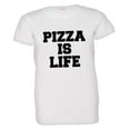 thumbnail image 1 of PleaseMeTees™ Womens Pizza Is Life I Love Pizza Cheese Bacon HQ Tee, 1 of 1