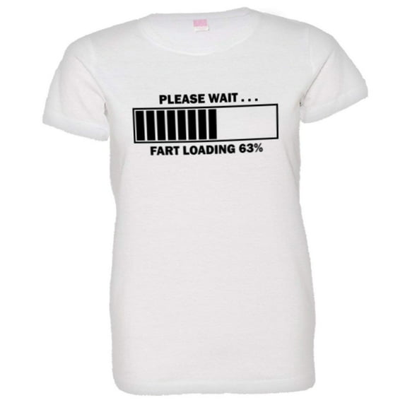 PleaseMeTees™ Womens Please Wait Fart Loading Gas HQ Tee