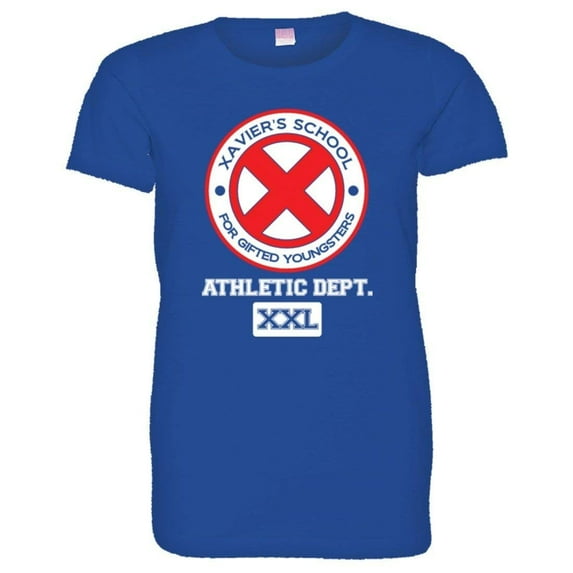 PleaseMeTees™ Womens Professor X Xaviers School Athletic Alumni HQ Tee