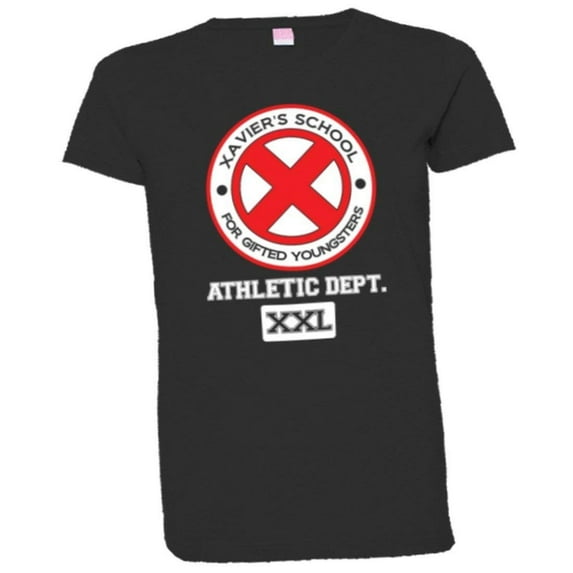 PleaseMeTees™ Womens Professor X Xaviers School Athletic Alumni HQ Tee