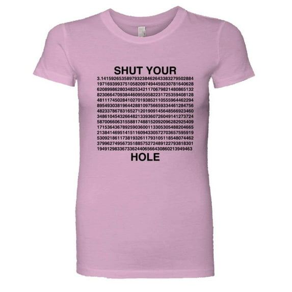 PleaseMeTees™ Womens Shut Your PI Hole 3.14 Pie Hole HQ Tee