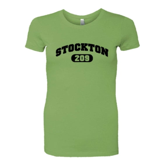 PleaseMeTees™ Womens Stockton 209 MMA Area Code California HQ Tee