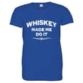 thumbnail image 1 of PleaseMeTees™ Womens Whiskey Made Me Do It Beer Drinking Classic HQ Tee, 1 of 1