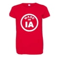 thumbnail image 1 of PleaseMeTees™ Womens from Born Made in Iowa IA Logo Label Tag HQ Tee, 1 of 1