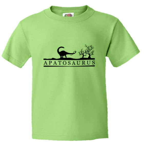 PleaseMeTees™ Youth Apatosaurus Educational Dinosaur Sketch HQ Tee