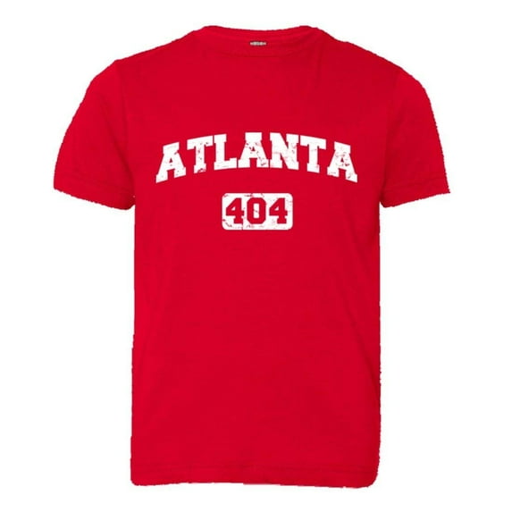 PleaseMeTees™ Youth Atlanta 404 Area Code Distressed HQ Tee