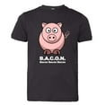 thumbnail image 1 of PleaseMeTees™ Youth Bacon Bacon Pig I Love Pork Meat HQ Tee, 1 of 1