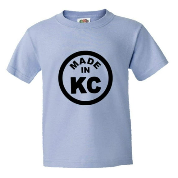 PleaseMeTees™ Youth Born Made In Kansas City KS MO Logo Label HQ Tee