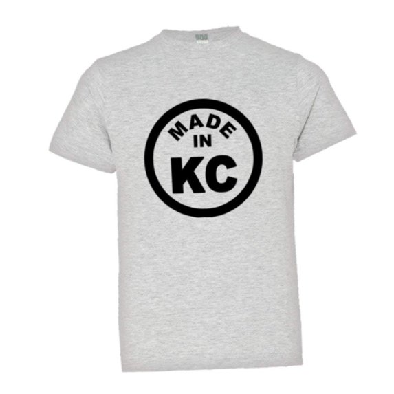 PleaseMeTees™ Youth Born Made In Kansas City KS MO Logo Label HQ Tee