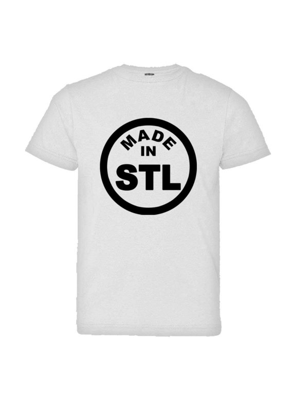 ™ Youth Born Made In ST Louis MO Missouri Logo Label HQ Tee