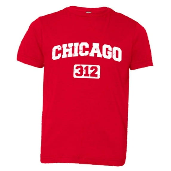 PleaseMeTees™ Youth Chicago 312 Area Code Distressed HQ Tee