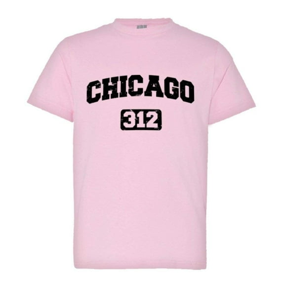 PleaseMeTees™ Youth Chicago 312 Area Code Distressed HQ Tee