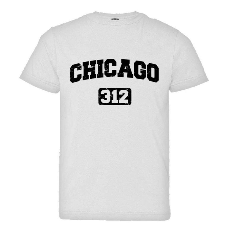 Chicago 312 Area Code T-Shirt Distressed Vintage Tee Chicago 312 Area Code T-Shirt Distressed Vintage Tee