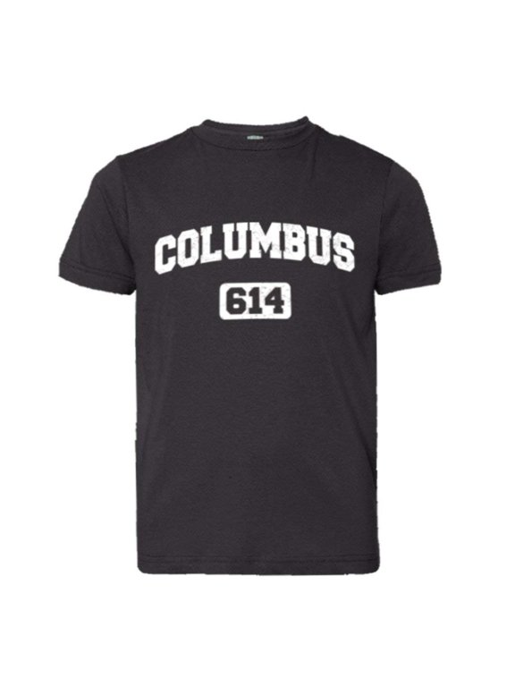 PleaseMeTees™ Youth Columbus 614 CBUS Area Code Distressed HQ Tee