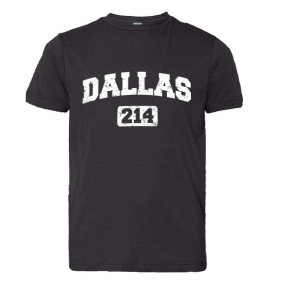 PleaseMeTees™ Youth Dallas 214 Area Code Distressed HQ Tee