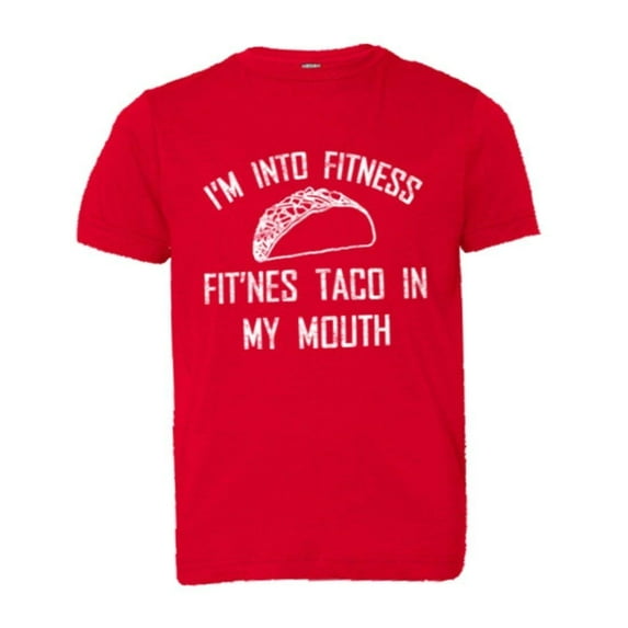 PleaseMeTees™ Youth Fitness Fit This Taco Into My Mouth Distressed HQ Tee