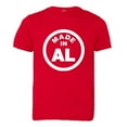 thumbnail image 1 of PleaseMeTees™ Youth From Born Made In Alabama AL Logo Label Tag HQ Tee, 1 of 1