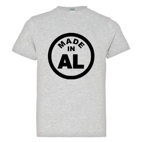 PleaseMeTees™ Youth From Born Made In Alabama AL Logo Label Tag HQ Tee