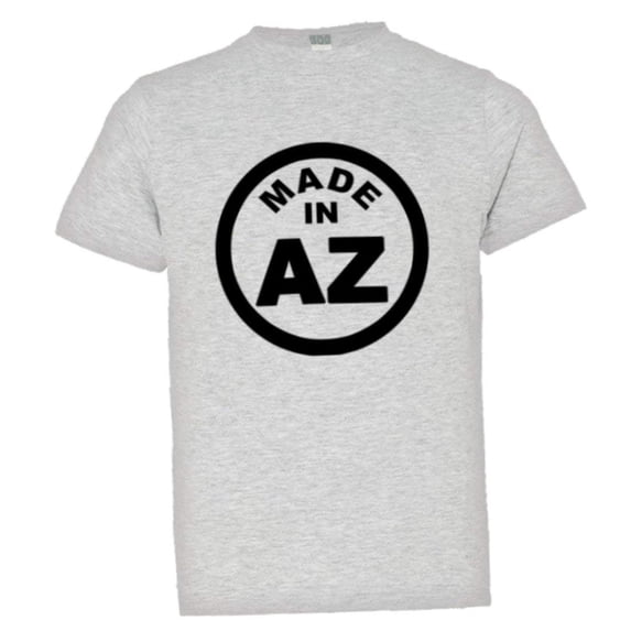 PleaseMeTees™ Youth From Born Made In Arizona AZ Logo Label Tag HQ Tee