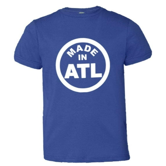 PleaseMeTees™ Youth From Born Made In Atlanta GA Logo Label Tag HQ Tee