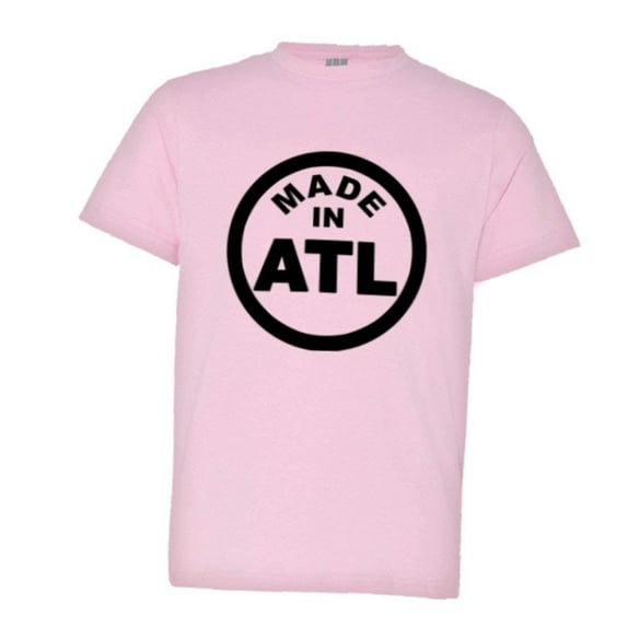 PleaseMeTees™ Youth From Born Made In Atlanta GA Logo Label Tag HQ Tee