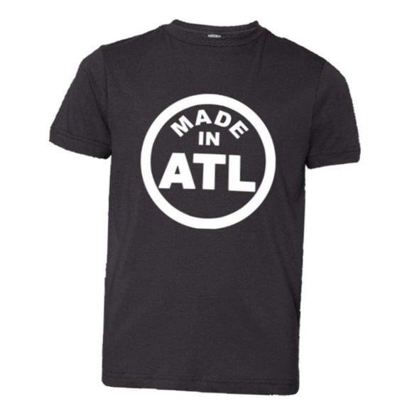 PleaseMeTees™ Youth From Born Made In Atlanta GA Logo Label Tag HQ Tee