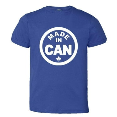 PleaseMeTees™ Youth From Born Made In Canada Logo Label Home HQ Tee