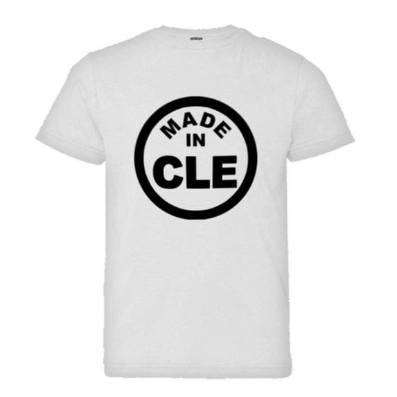 PleaseMeTees™ Youth From Born Made In Cleveland OH Logo Label HQ Tee
