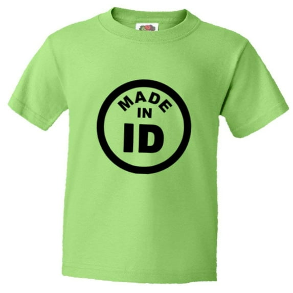 PleaseMeTees™ Youth From Born Made In Idaho Potato ID Logo Label HQ Tee