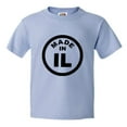 thumbnail image 1 of PleaseMeTees™ Youth From Born Made In Illinois IL Logo Label Chi HQ Tee, 1 of 1