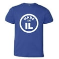 thumbnail image 1 of PleaseMeTees™ Youth From Born Made In Illinois IL Logo Label Chi HQ Tee, 1 of 1