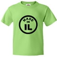 thumbnail image 1 of PleaseMeTees™ Youth From Born Made In Illinois IL Logo Label Chi HQ Tee, 1 of 1