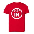 thumbnail image 1 of PleaseMeTees™ Youth From Born Made In Indiana In Logo Label Tag HQ Tee, 1 of 1