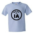 thumbnail image 1 of PleaseMeTees™ Youth From Born Made In Iowa IA Logo Label Tag HQ Tee, 1 of 1