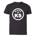 thumbnail image 1 of PleaseMeTees™ Youth From Born Made In Kansas KS Logo Label Tag HQ Tee, 1 of 1