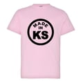 thumbnail image 1 of PleaseMeTees™ Youth From Born Made In Kansas KS Logo Label Tag HQ Tee, 1 of 1