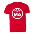 thumbnail image 1 of PleaseMeTees™ Youth From Born Made In Massachusetts MA Logo Label HQ Tee, 1 of 1