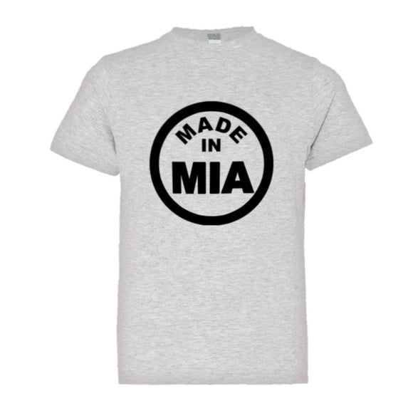 PleaseMeTees™ Youth From Born Made In Miami FL Florida Logo Label HQ Tee